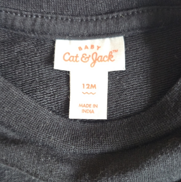 Cat & Jack Bat Long sleeve onesie and pants. Size 12M - Picture 3 of 3